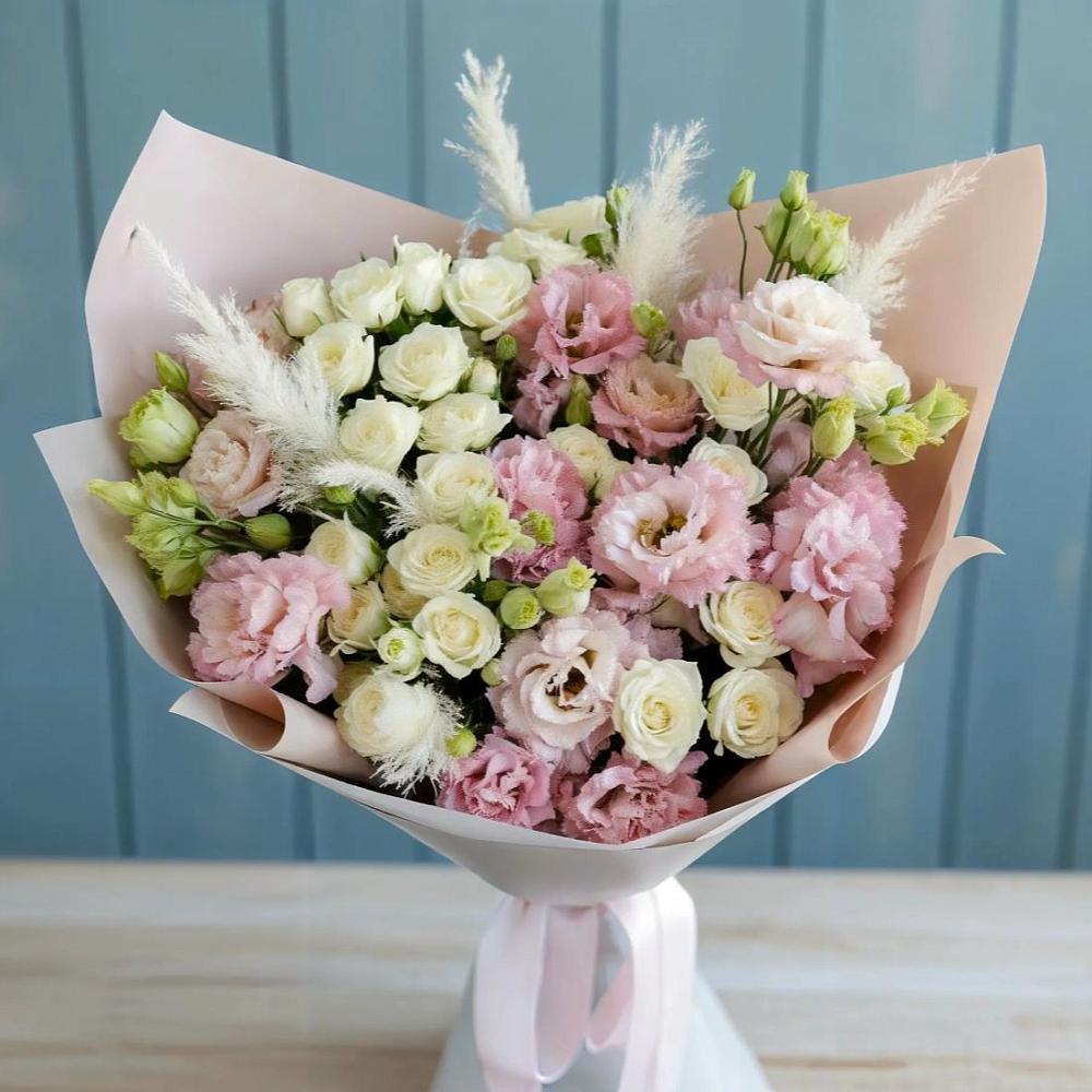 Букет цветов из: Альстромерии и Розы в Клину