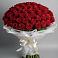 Букет 101 Красная роза Блэк Мэджик в Клину