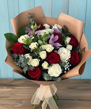 Букет цветов из:  Розы и Альстромерии в Клину