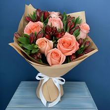 Букет цветов из:  Розы и Альстромерии в Клину