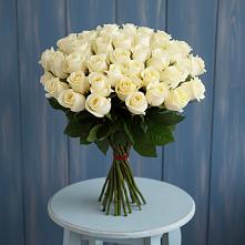 Букет 51 Белая роза Эдлесс Лав #REPLACE_PRED# Клину