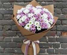 Букет цветов из:  Хризантемы #REPLACE_PRED# Клину