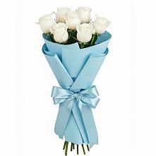 Букет 7 белых роз Проуд в Клину