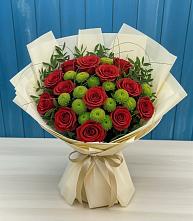 Букет цветов из:  Розы и Хризантемы в Клину