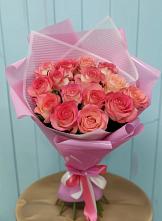 Букет 15 Розовых роз Равель #REPLACE_PRED# Клину
