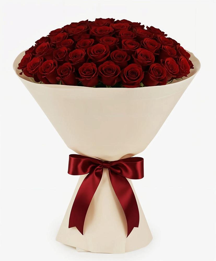 Букет 101 Бордовая роза Блэк Бакарра в Клину