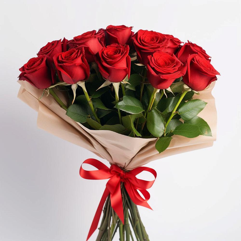 Букет 11 Красных роз Эдлесс Лав в Клину
